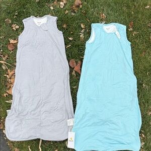 Earth Kids Pajamas Sleep Sacks - Gray and Blue